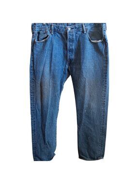 40x32 Levis 501 Original Fit Buttonfly Denim Jeans W40 L32 Farm Trash Fade